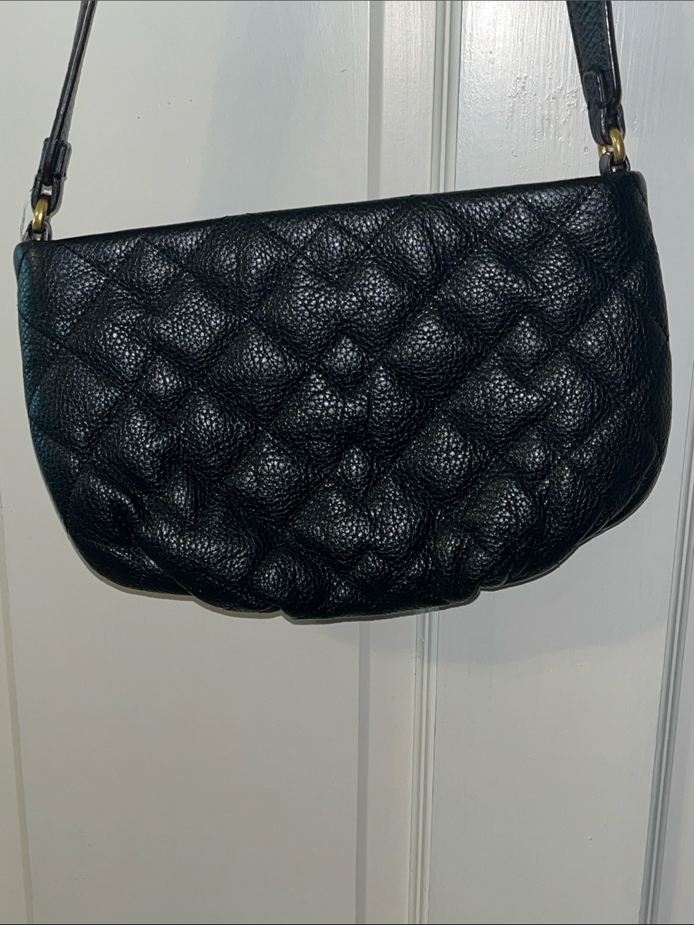 Marc by Marc Jacobs Black Quilted Pebbled Leather Crossbody - Picture 4 of 15